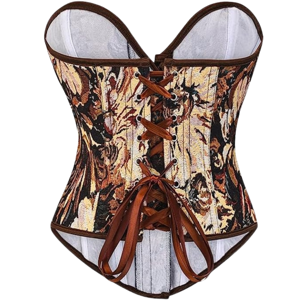 Floral Lace Up Lingerie Bodyshaper Corset