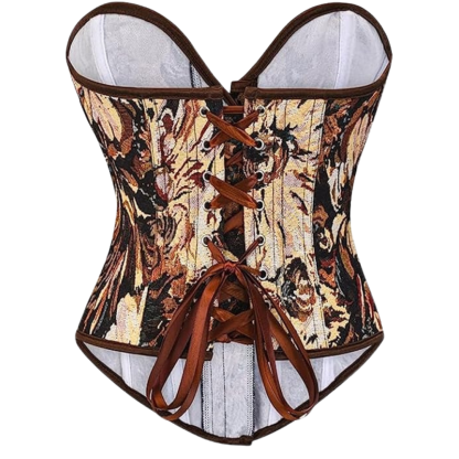 Floral Lace Up Lingerie Bodyshaper Corset