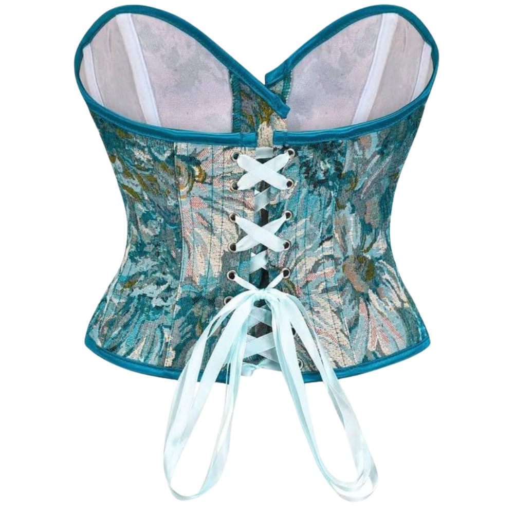 Floral Lace Up Lingerie Bodyshaper Corset