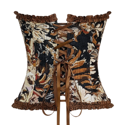 Floral Lace Up Lingerie Bodyshaper Corset