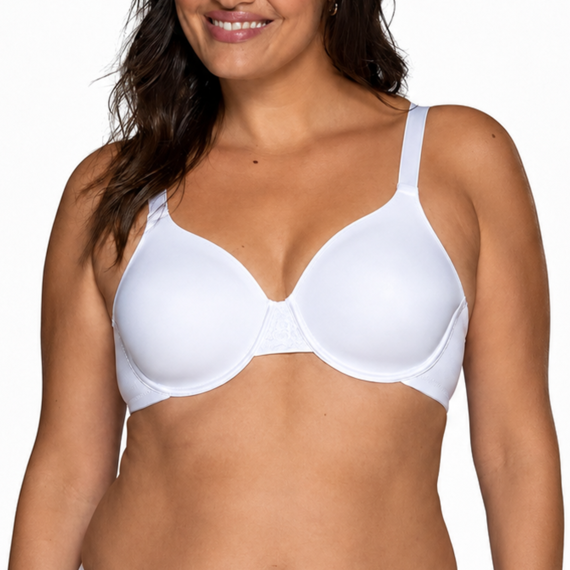 Full Figure Smoothing Bra With 4 Way Stretch And Lined Cups