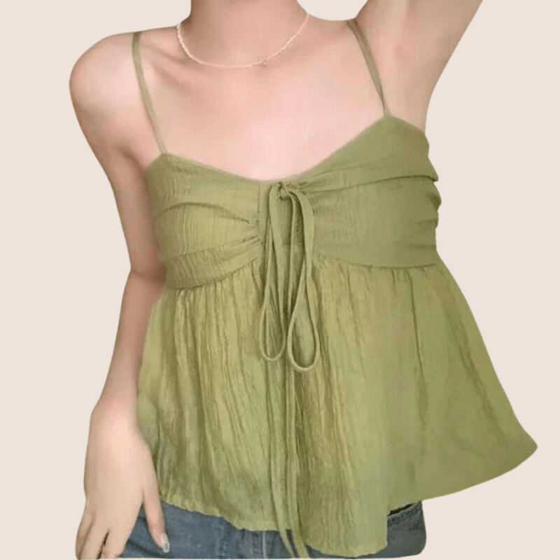 Smocked Sleeveless Short Top – Effortless Style for Summer Days-Secret Slim Wear