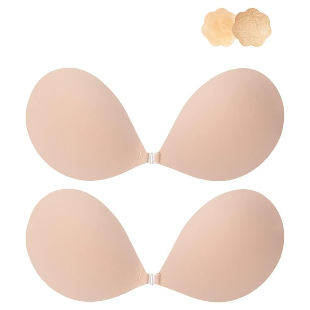 2 Pack Of Strapless Backless Adhesive Bra