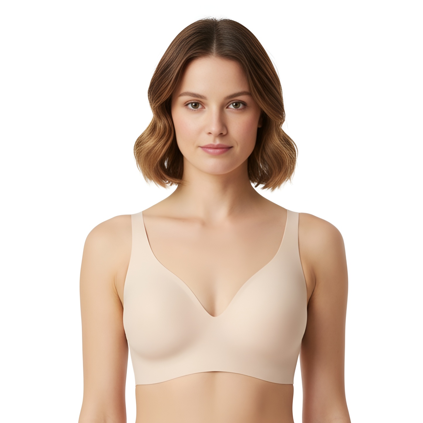 Wireless Shaped Bra With Seamless Design For Women