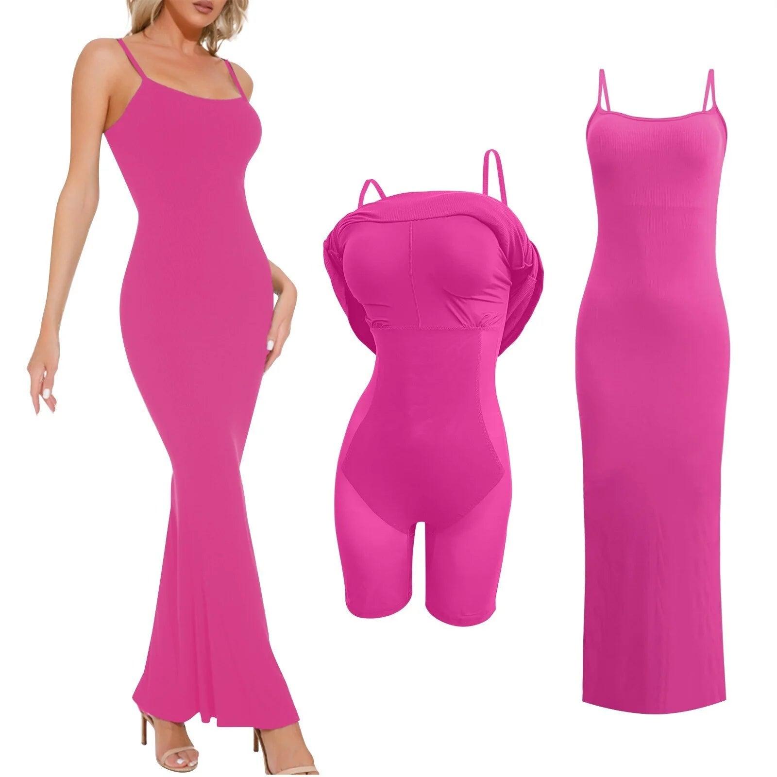 Hourglass Shapewear Bodycon Dress – Sculpt Your Curves in Style-Secret Slim Wear