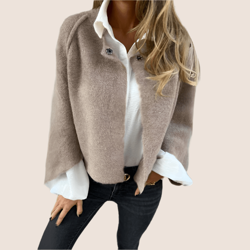 Woolen Long Sleeve Coat – Classic Comfort for Cooler Days-Secret Slim Wear