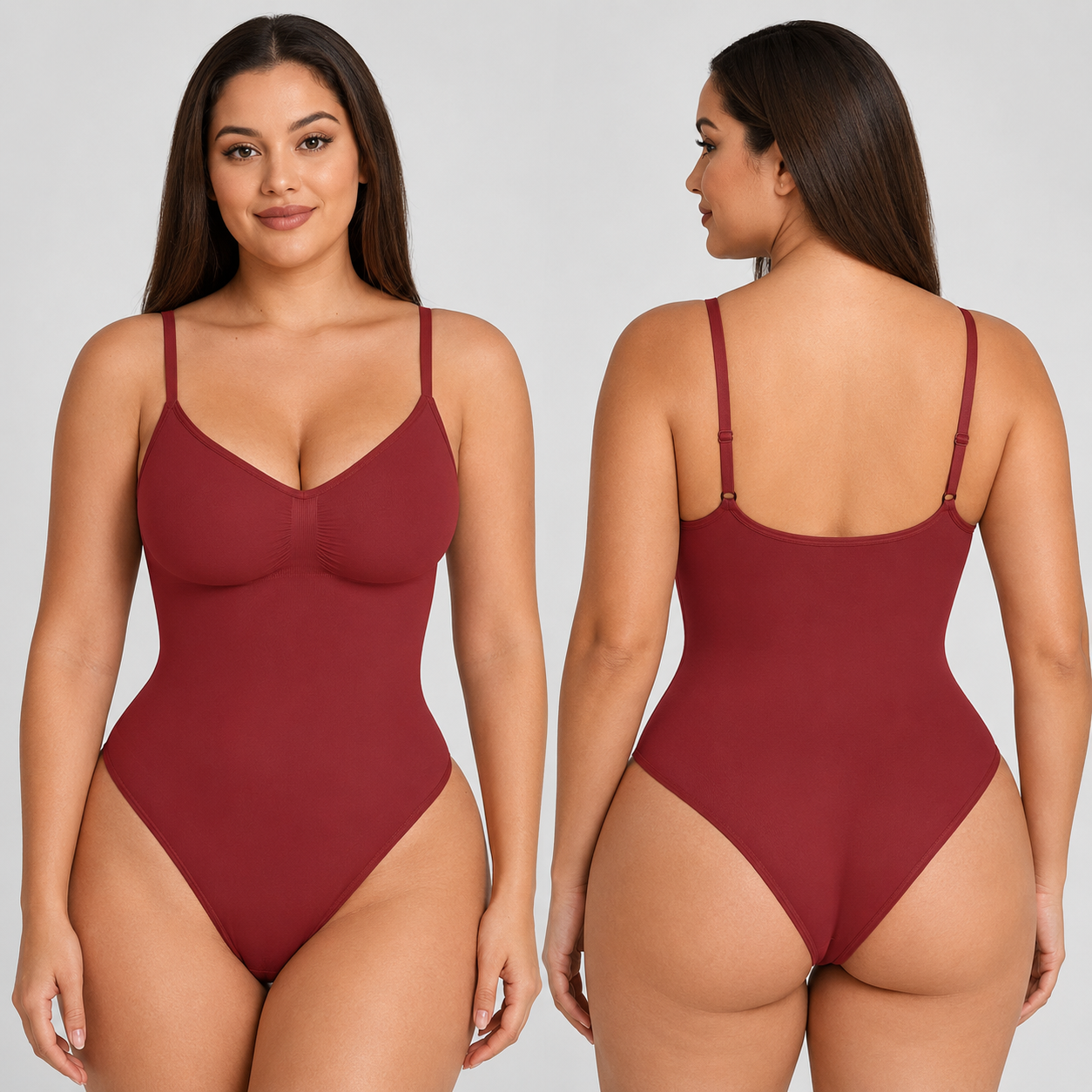 Seamless Thong Slimming Bodysuit For Women