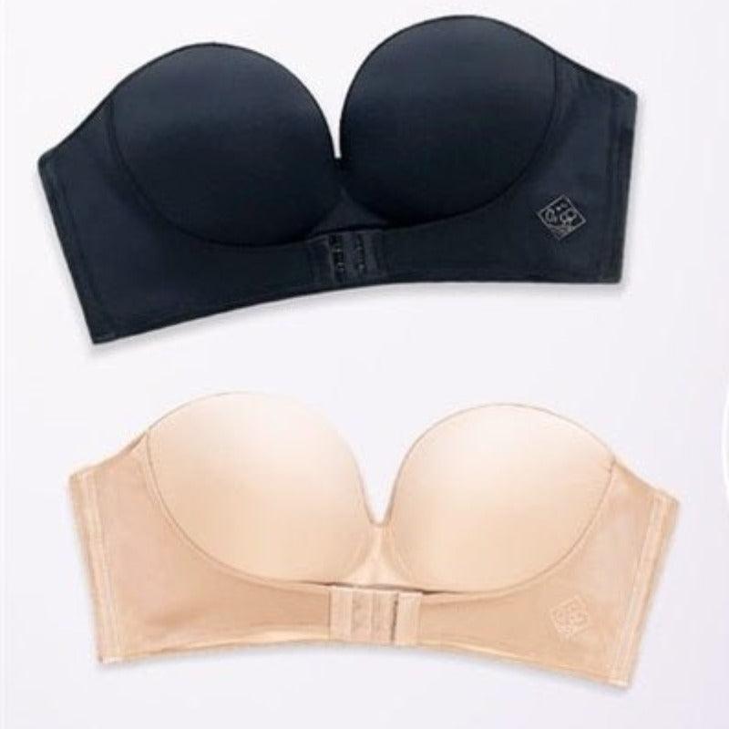 Wireless Front Buckle Bra – Strapless and Secure Fit-Secret Slim Wear