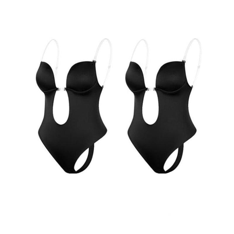 Seamless Plunge Body Shaper – Invisible and Supportive Fit-Secret Slim Wear