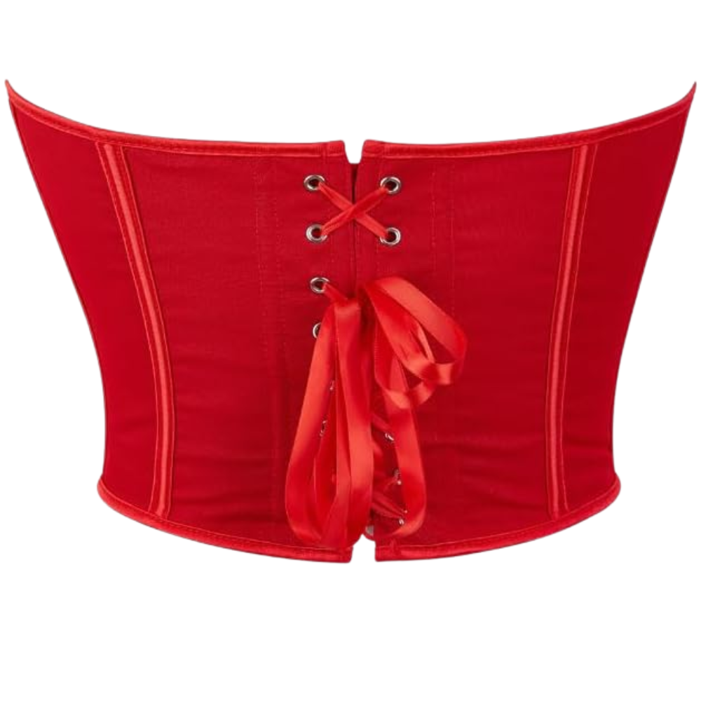 Sweetheart Neck Boned Bustier Crop Top For Women