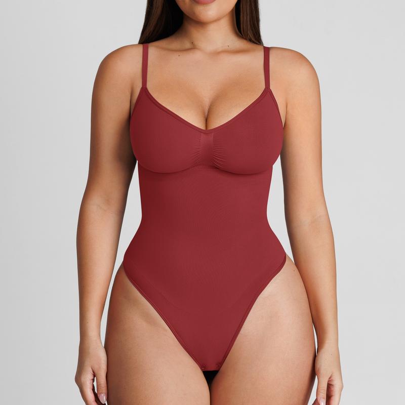 Seamless Thong Slimming Bodysuit For Women