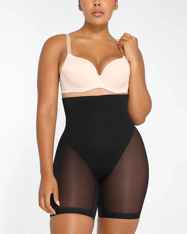 Mesh Smooth Butt Lifting Shorts-Secret Slim Wear