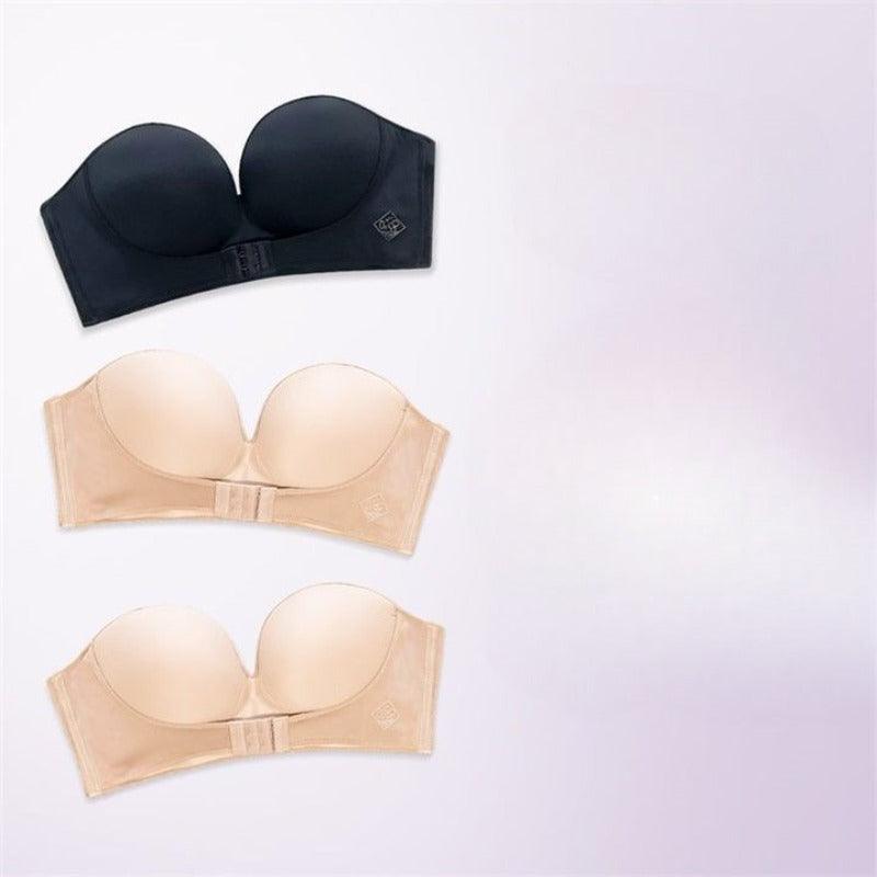 Wireless Front Buckle Bra – Strapless and Secure Fit-Secret Slim Wear