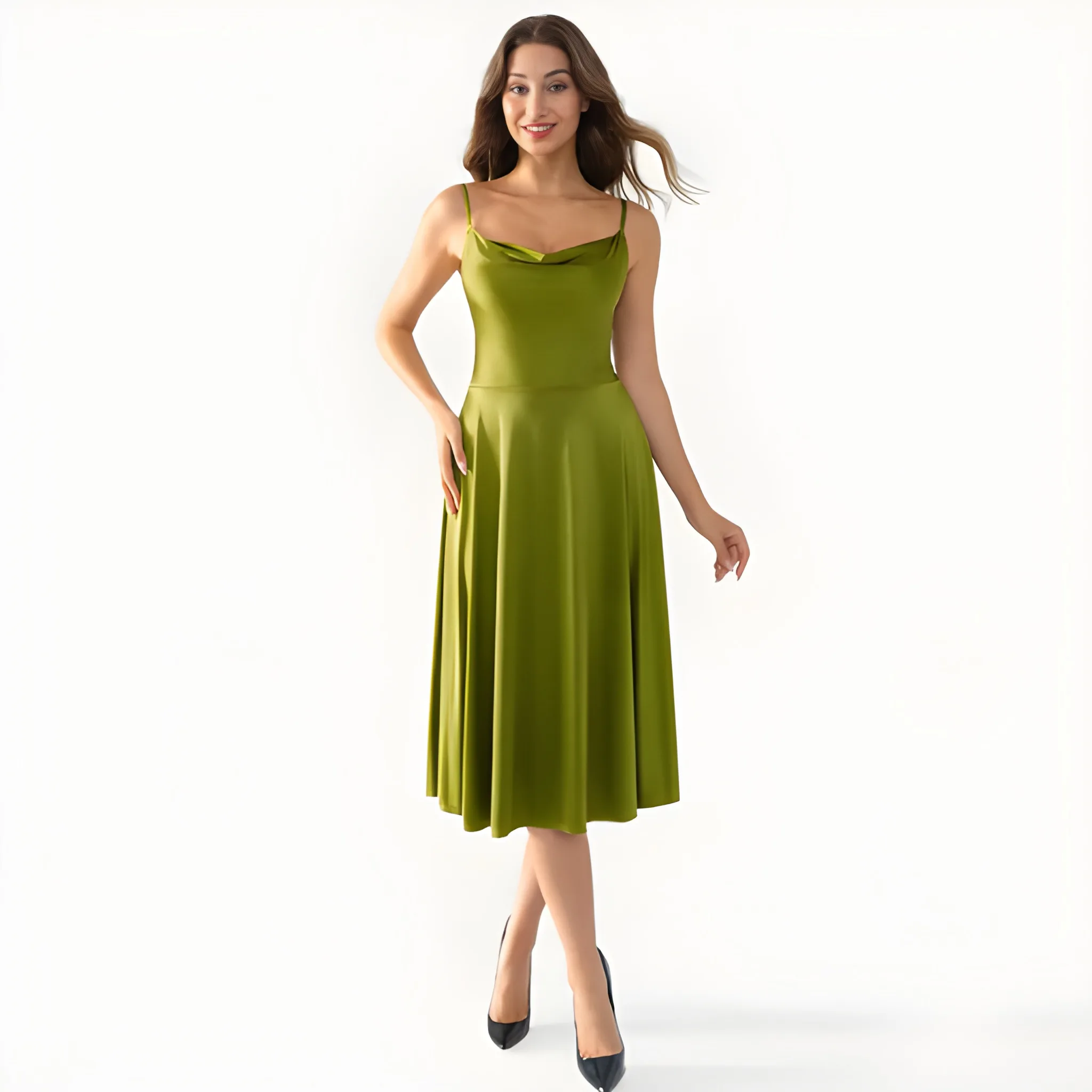 Slimming Mini Cocktail Dress With Built In Shapewear For Women