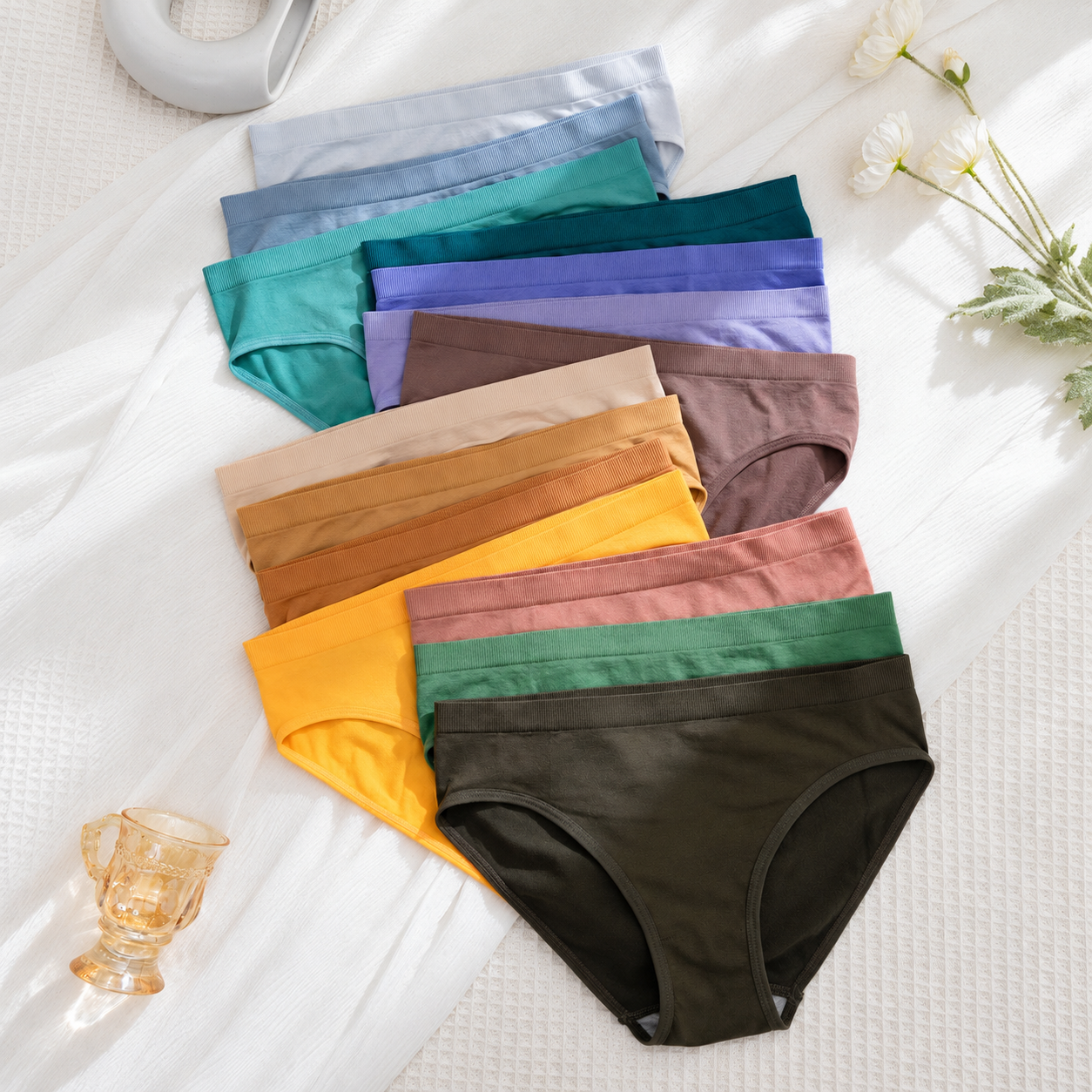 Pack Of 14 Seamless Comfortable Casual Briefs