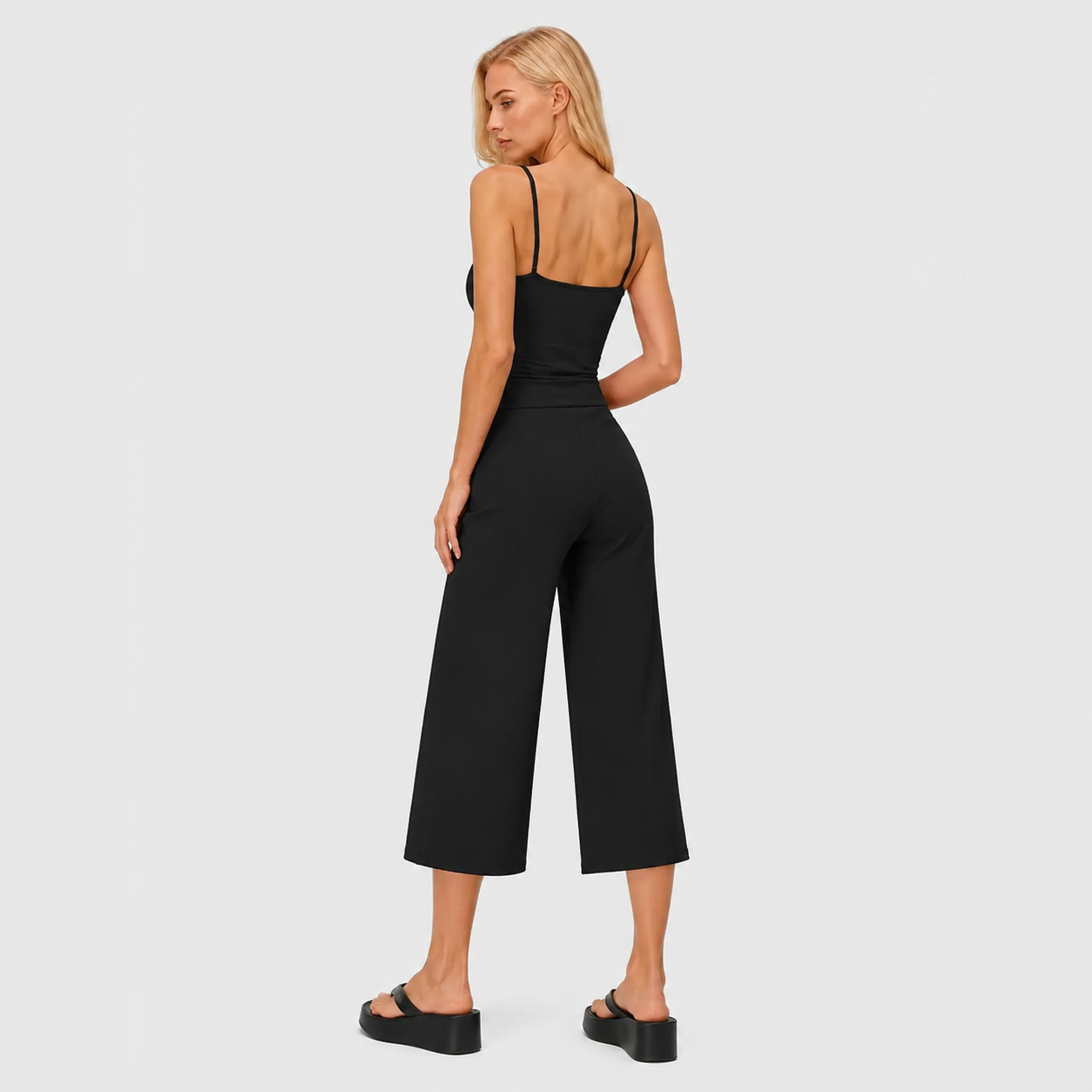 2 Piece Slim Fit Tank Top And Short Set For Women