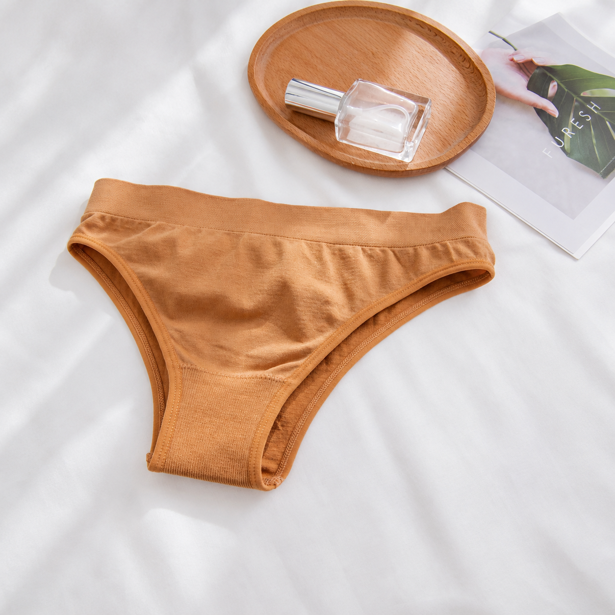 Pack Of 12 Seamless Knitted Thong Panties For Women