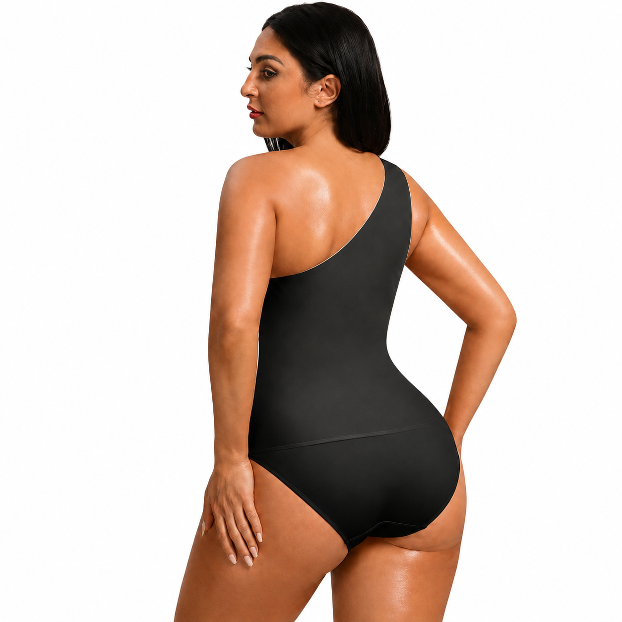 One Piece Swimsuit With Ruched Design For Women