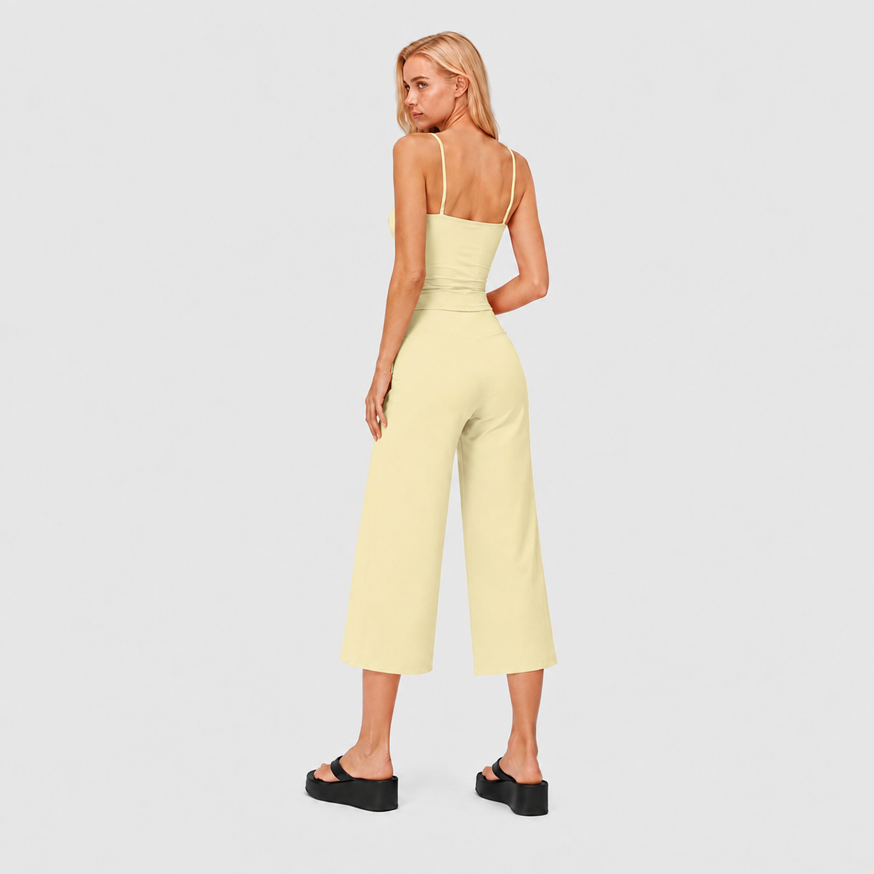 2 Piece Slim Fit Tank Top And Short Set For Women