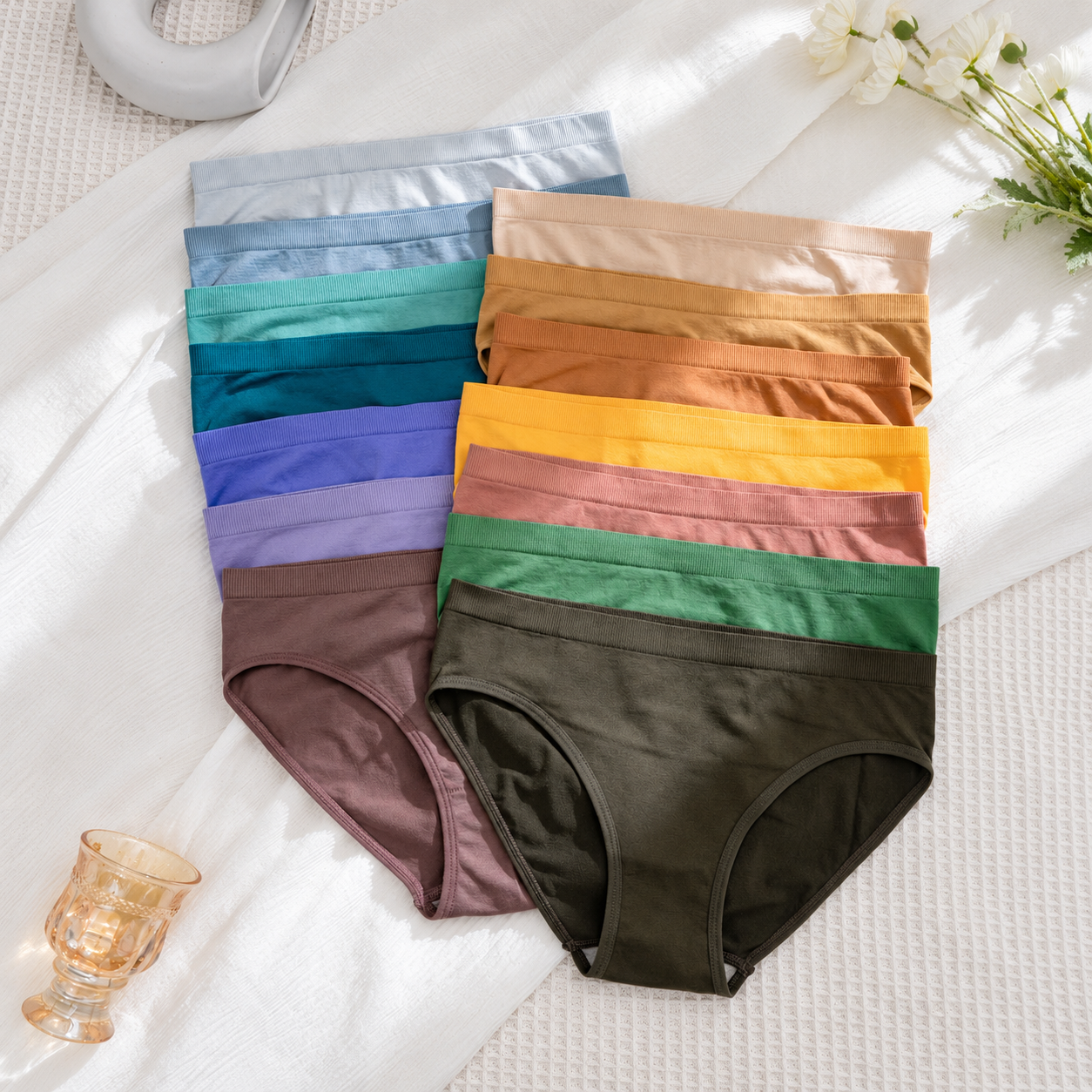 Pack Of 14 Seamless Comfortable Casual Briefs