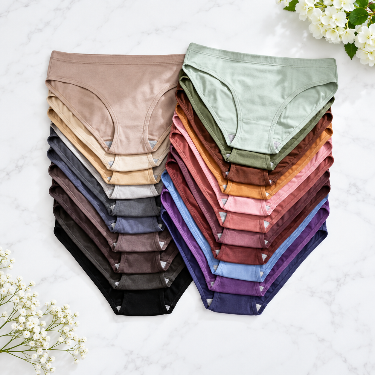 Pack Of 21 Seamless Triangle Briefs For Women