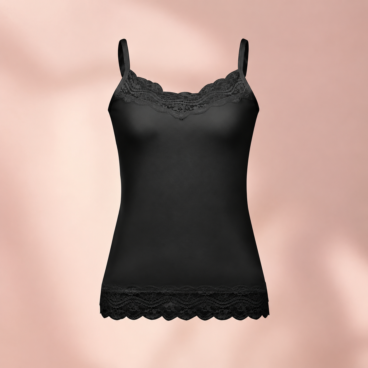 Pack Of 5 Lace Trim Camisole Undershirts For Women