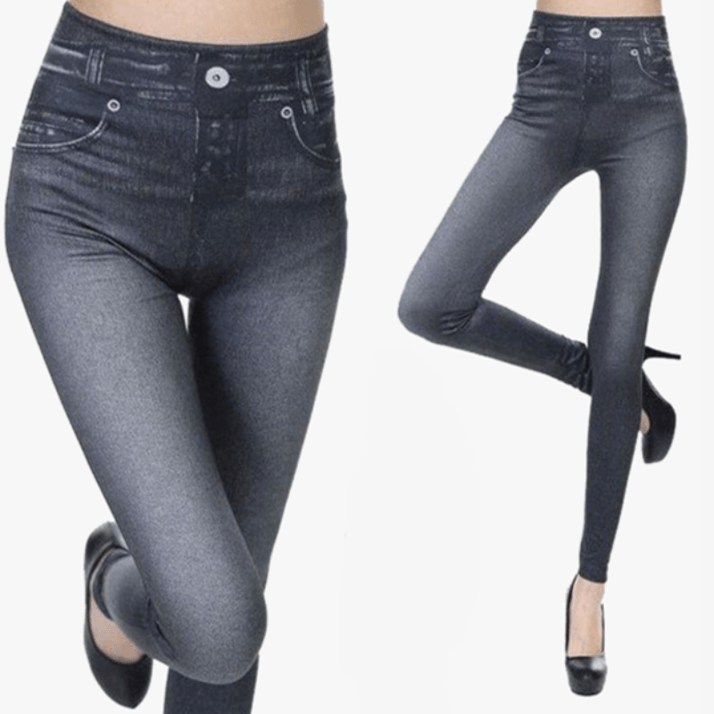 Secret Slimwear Denim Leggings – Stylish Stretch Fit Jeggings-Secret Slim Wear