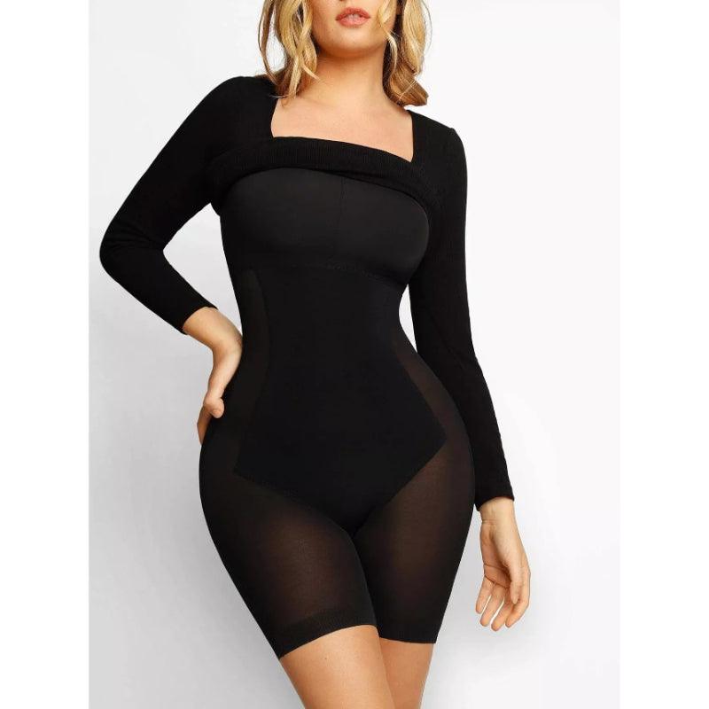 Stylish Built-In Shapewear Modal Soft Lounge Dress - It's Comfortable-Secret Slim Wear