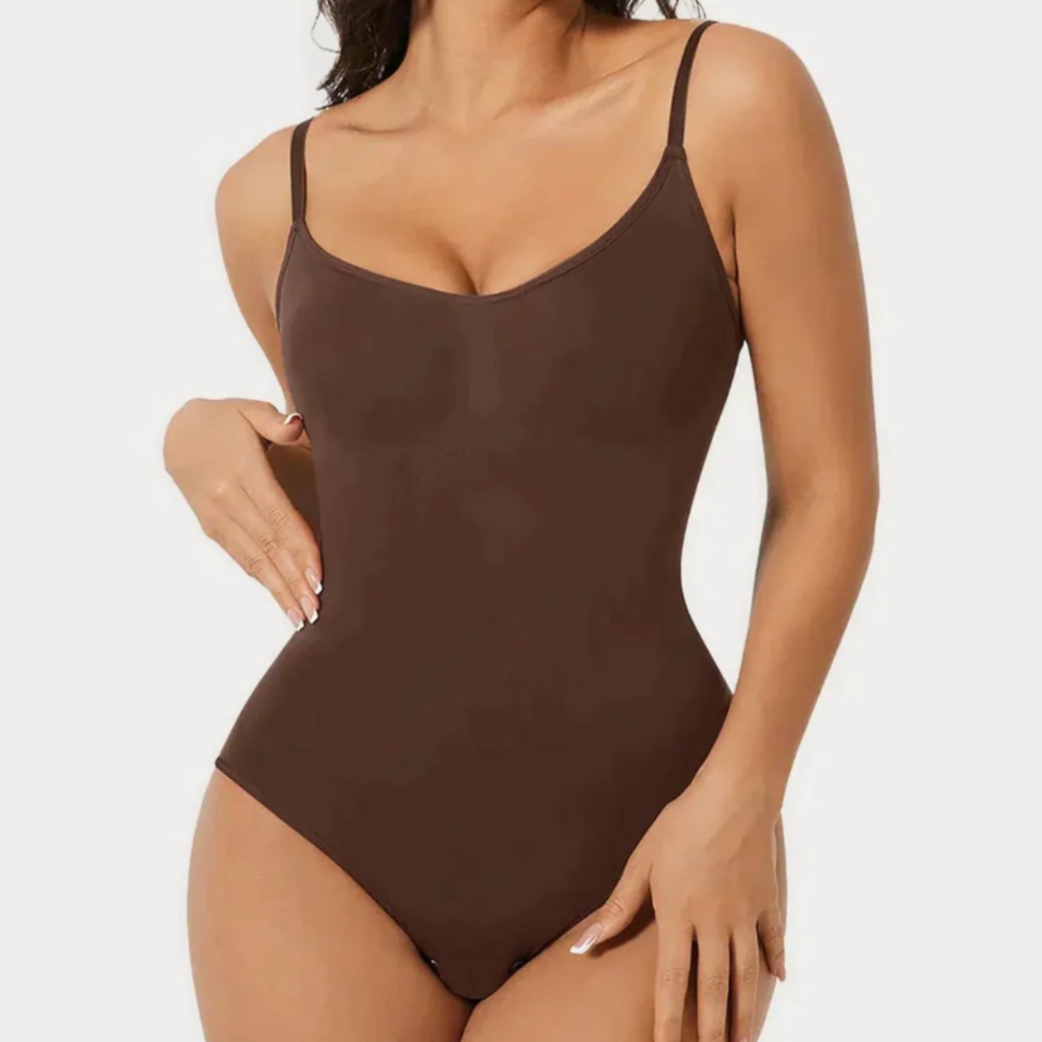 Seamless Adjustable Strap Bodysuit Lightweight-Secret Slim Wear