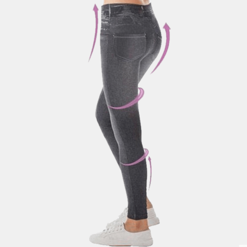 Secret Slimwear Denim Leggings – Stylish Stretch Fit Jeggings-Secret Slim Wear