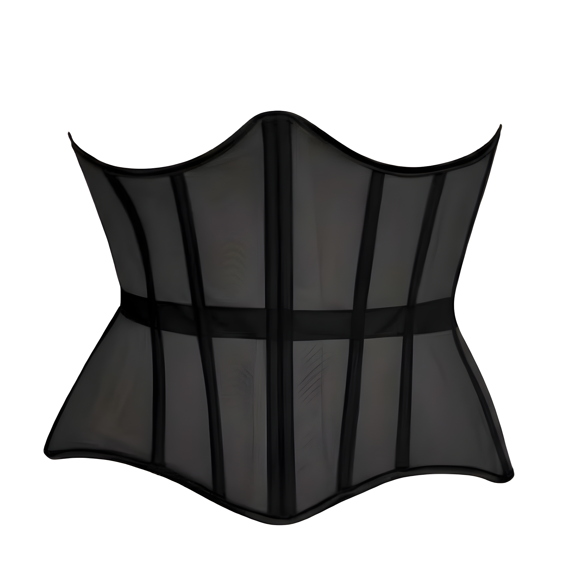 Mesh Lace Up Underbust Corset Belt For Women