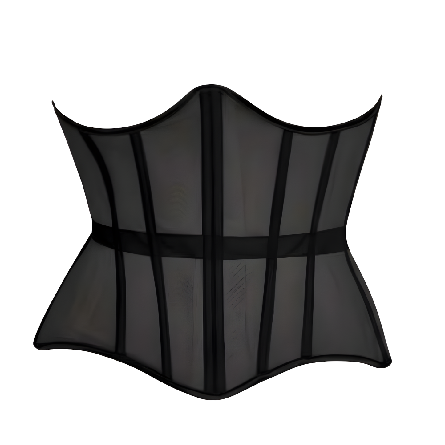 Mesh Lace Up Underbust Corset Belt For Women