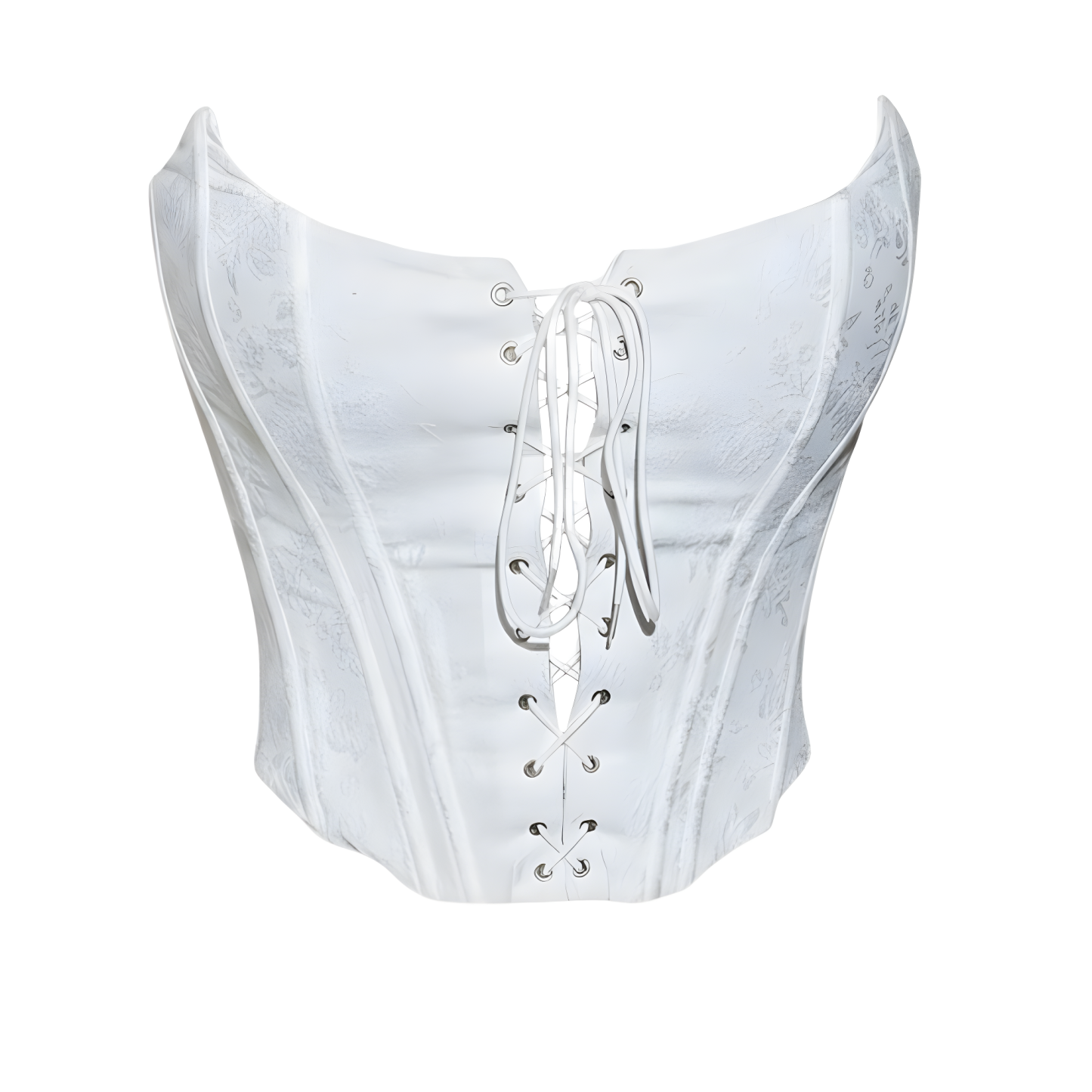 Lace Up Strapless Corset Top For Women