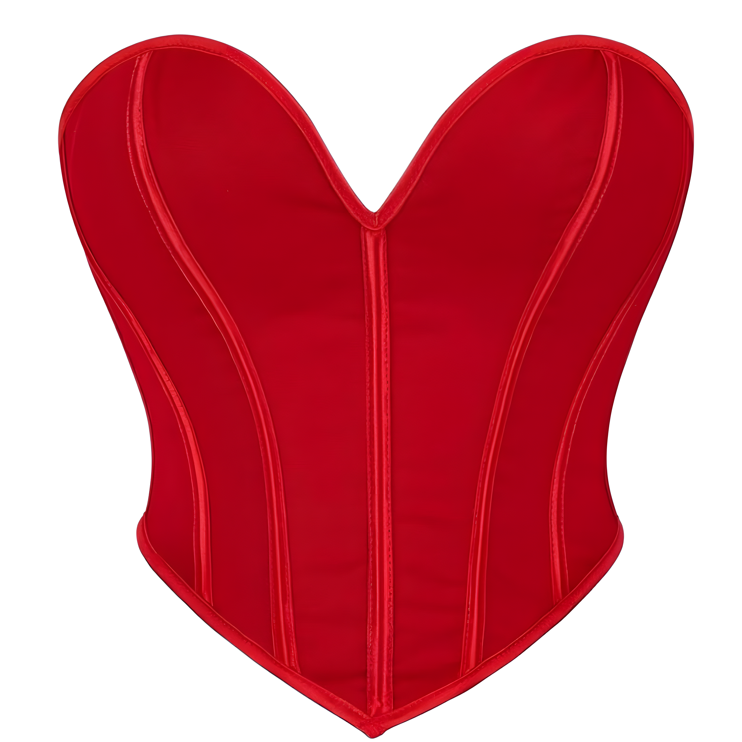 Solid Boned Corset Crop Top For Women