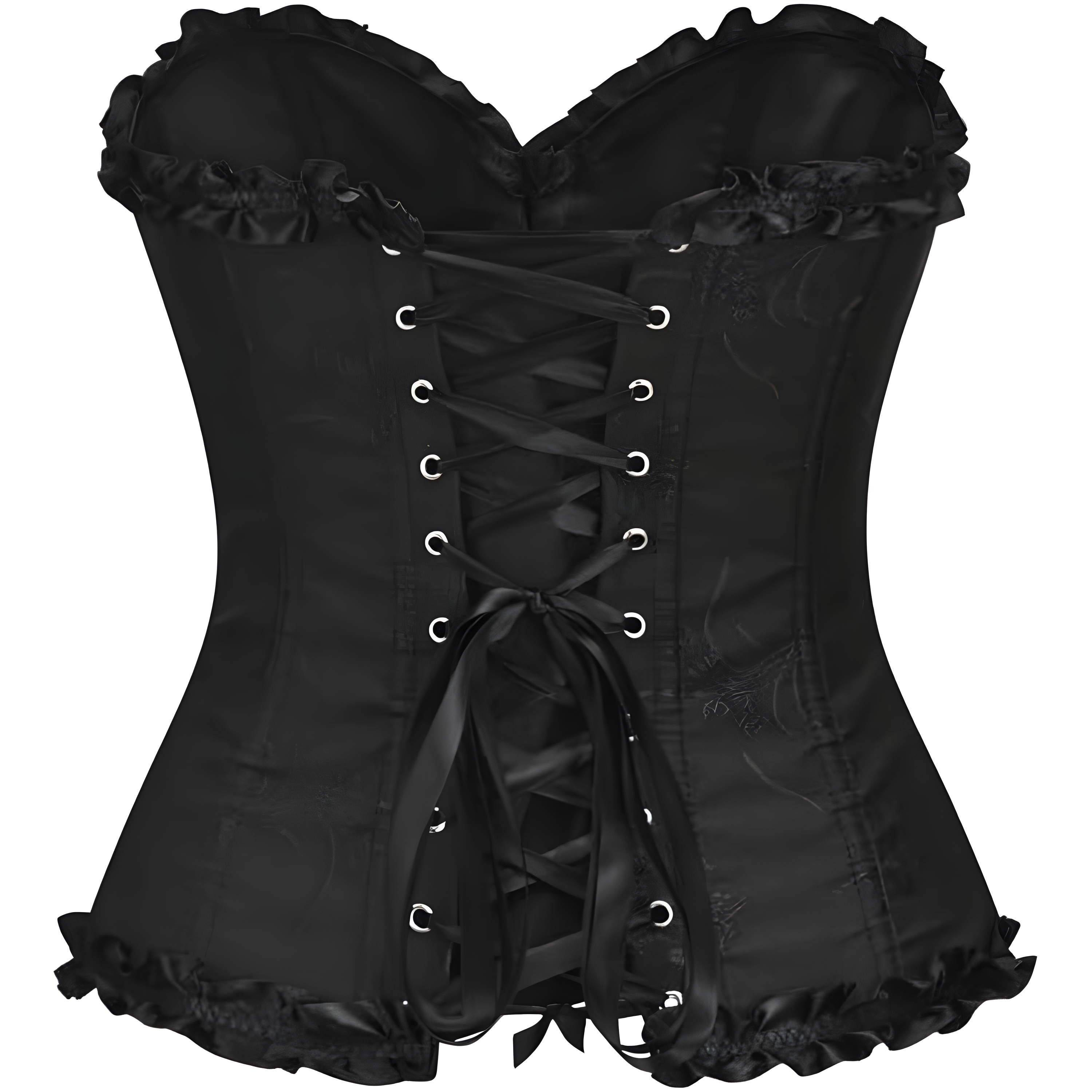 Floral Lace Up Push Up Overbust Corset Top For Women