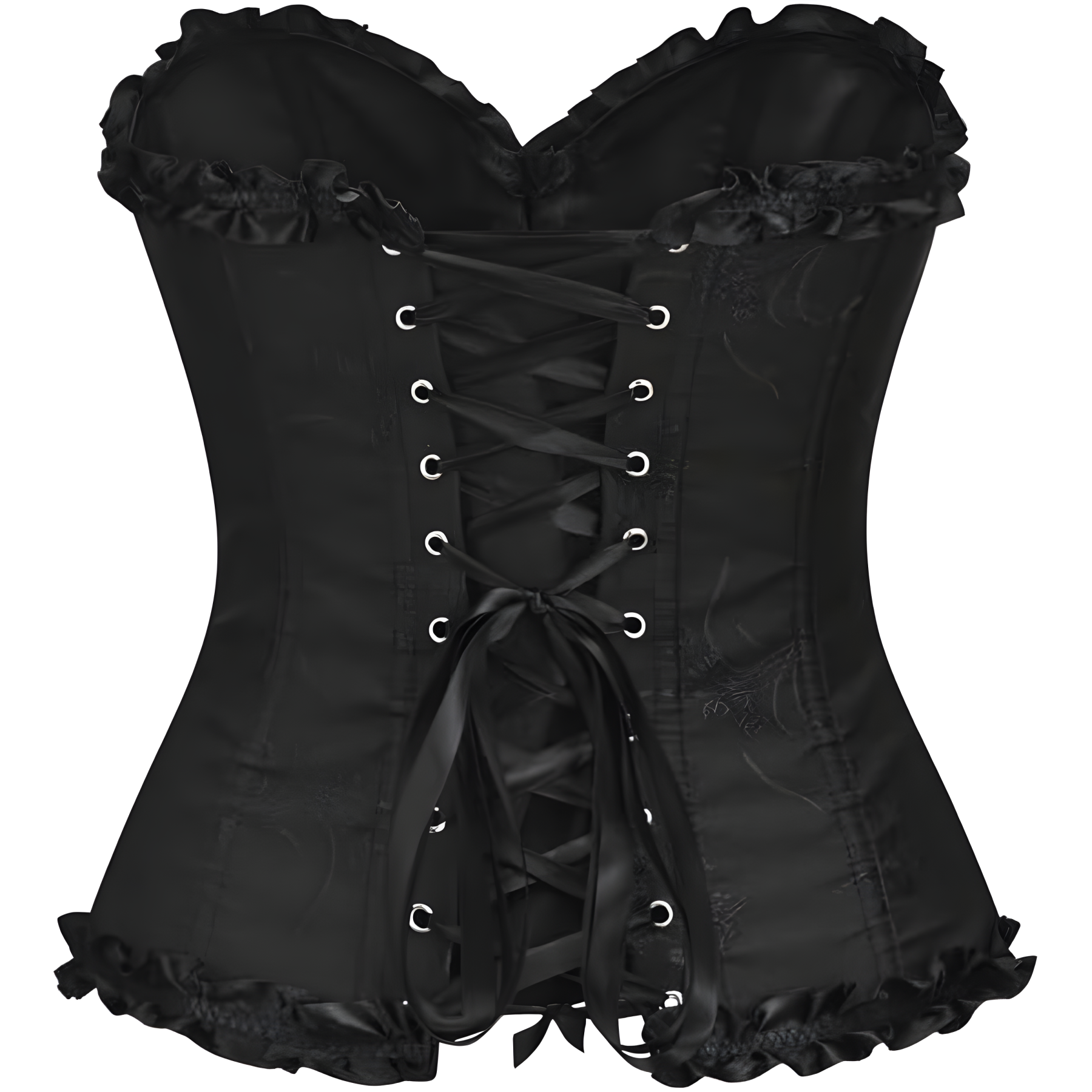 Floral Lace Up Push Up Overbust Corset Top For Women