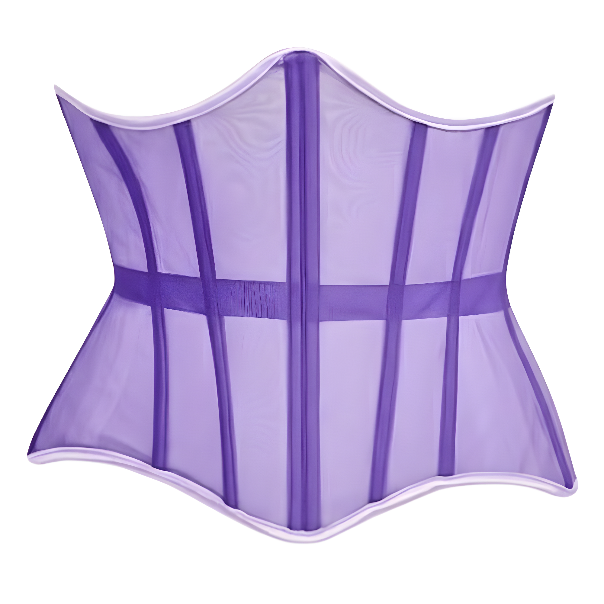 Mesh Lace Up Underbust Corset Belt For Women