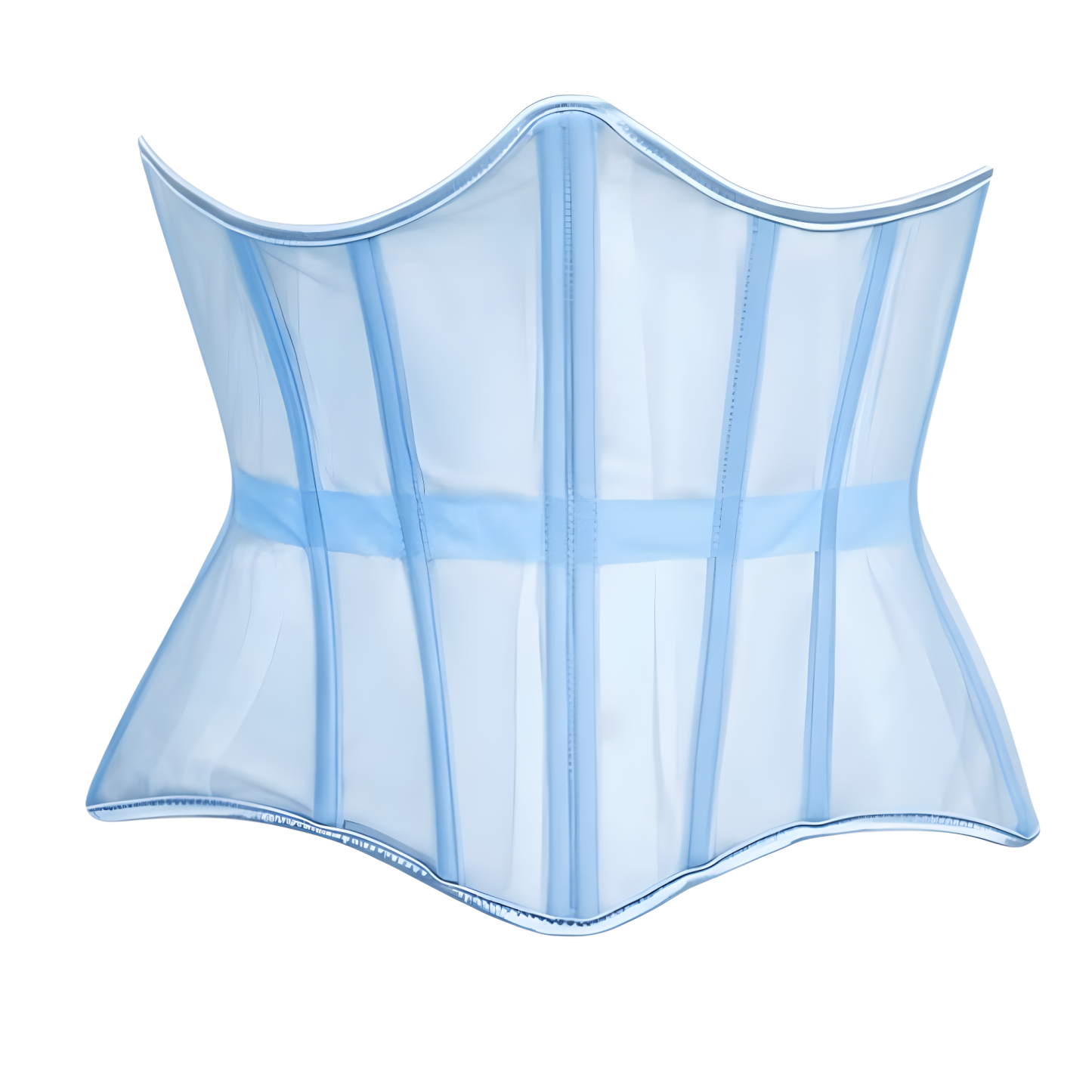 Mesh Lace Up Underbust Corset Belt For Women