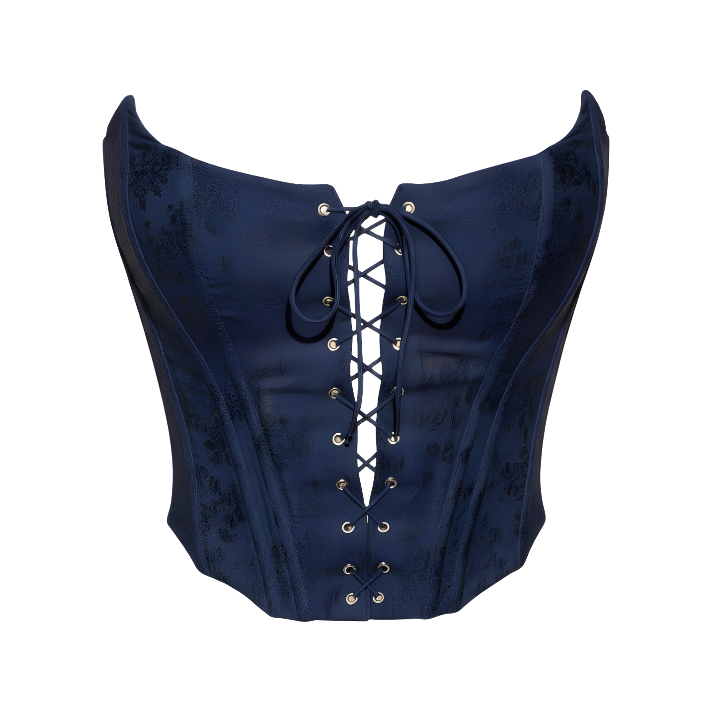 Lace Up Strapless Corset Top For Women