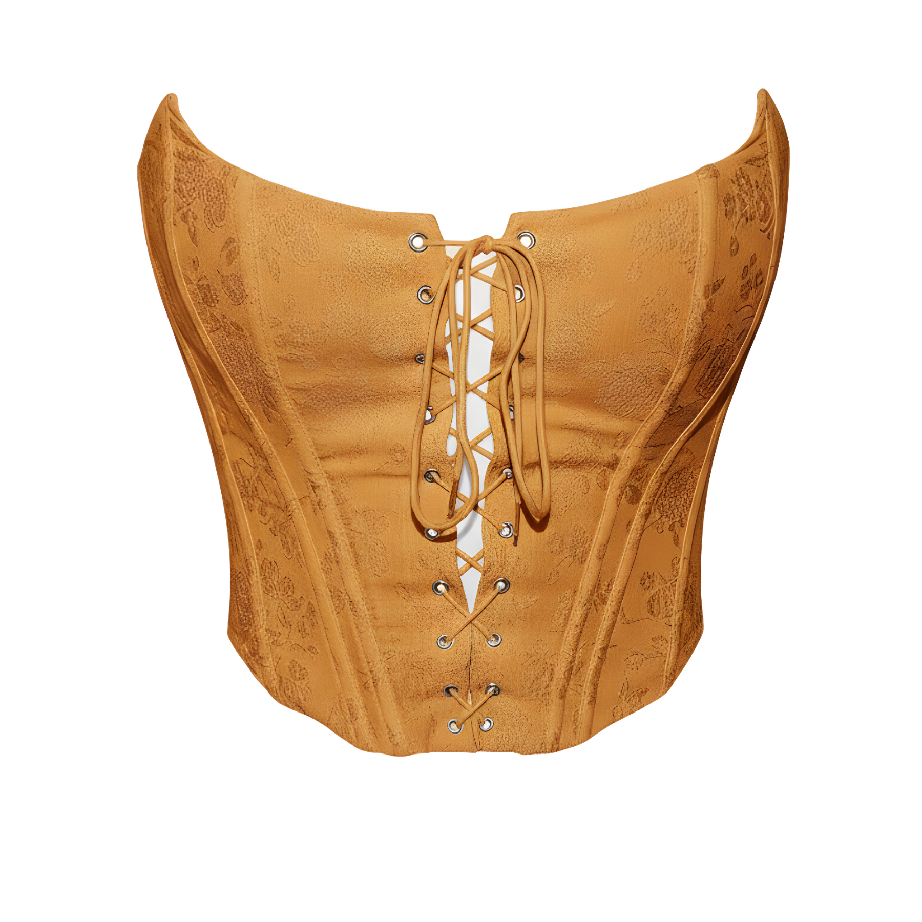 Lace Up Strapless Corset Top For Women