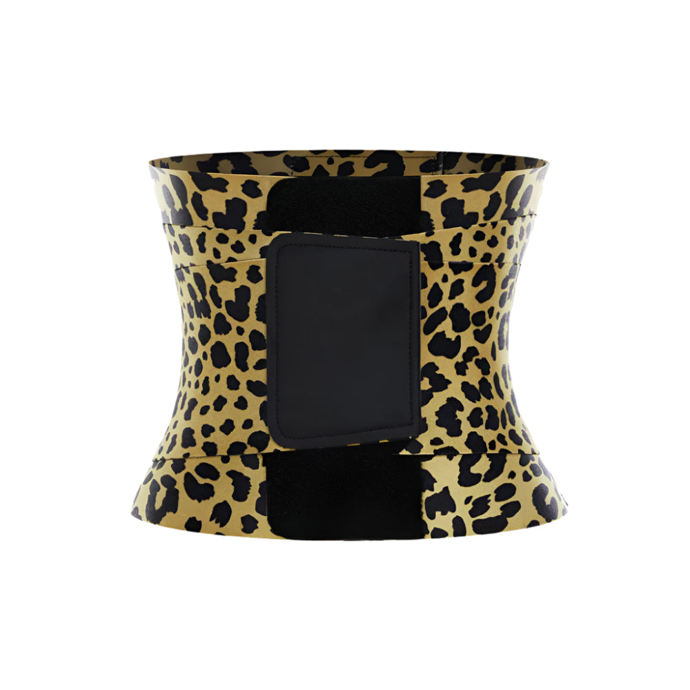 Leopard Pattern Printed Double Strap Body Shaper-Secret Slim Wear