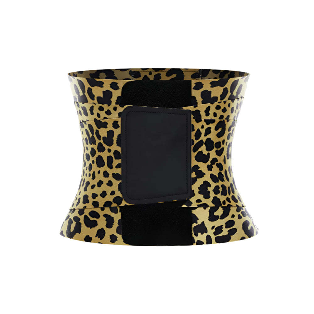 Leopard Pattern Printed Double Strap Body Shaper-Secret Slim Wear