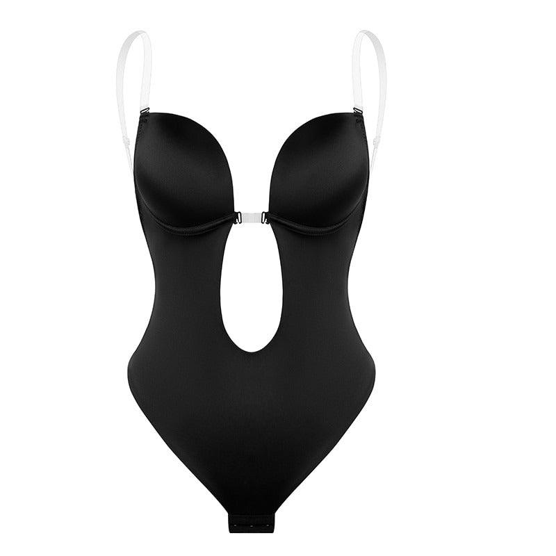 V-Neck Strapless Bodysuit Shapewear – Seamless, Firm Control Design-Secret Slim Wear