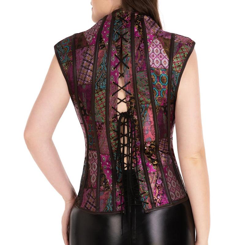 Steel Boned Corset Punk – Adjustable Lace-Up Waist Shaper-Secret Slim Wear