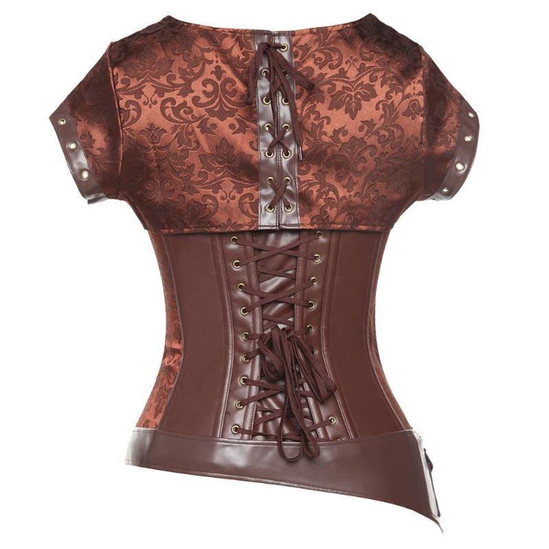 Steel Boned Corset Punk – Adjustable Lace-Up Waist Shaper-Secret Slim Wear