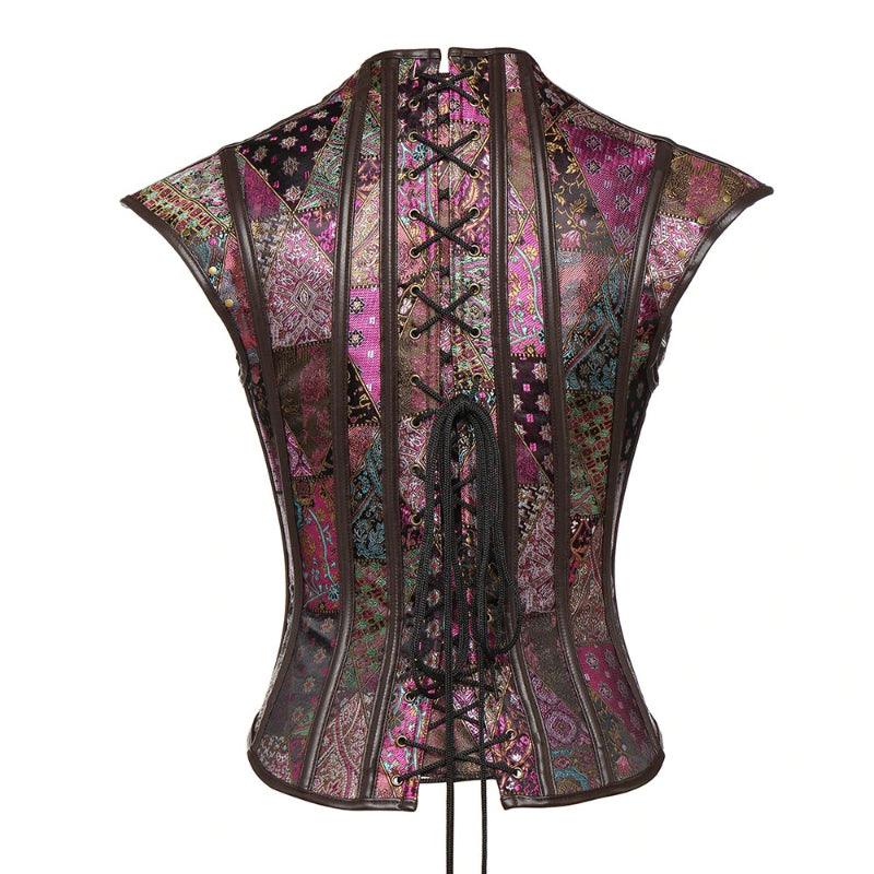 Steel Boned Corset Punk – Adjustable Lace-Up Waist Shaper-Secret Slim Wear