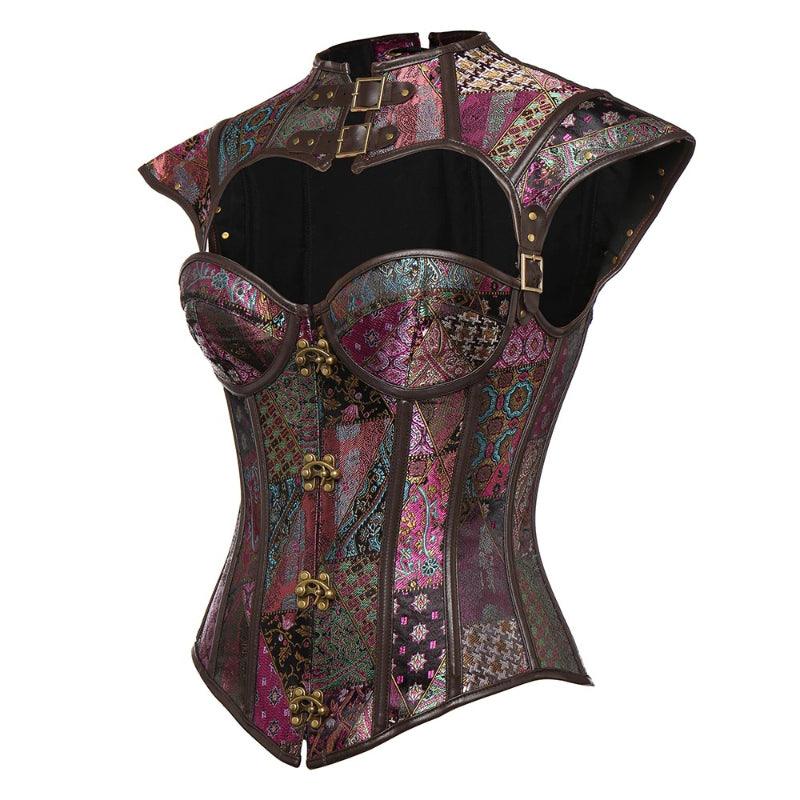 Steel Boned Corset Punk – Adjustable Lace-Up Waist Shaper-Secret Slim Wear