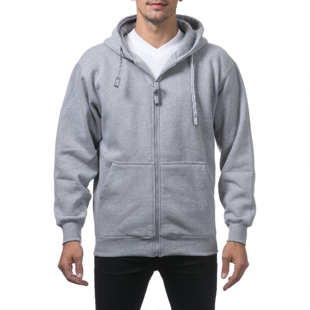  Heavyweight Full Zip Fleece Hoodie