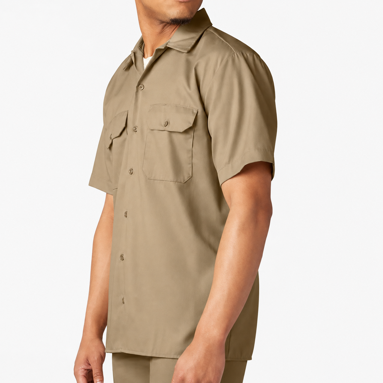 Casual Short Sleeve Classic Fit Plain Shirt For Men