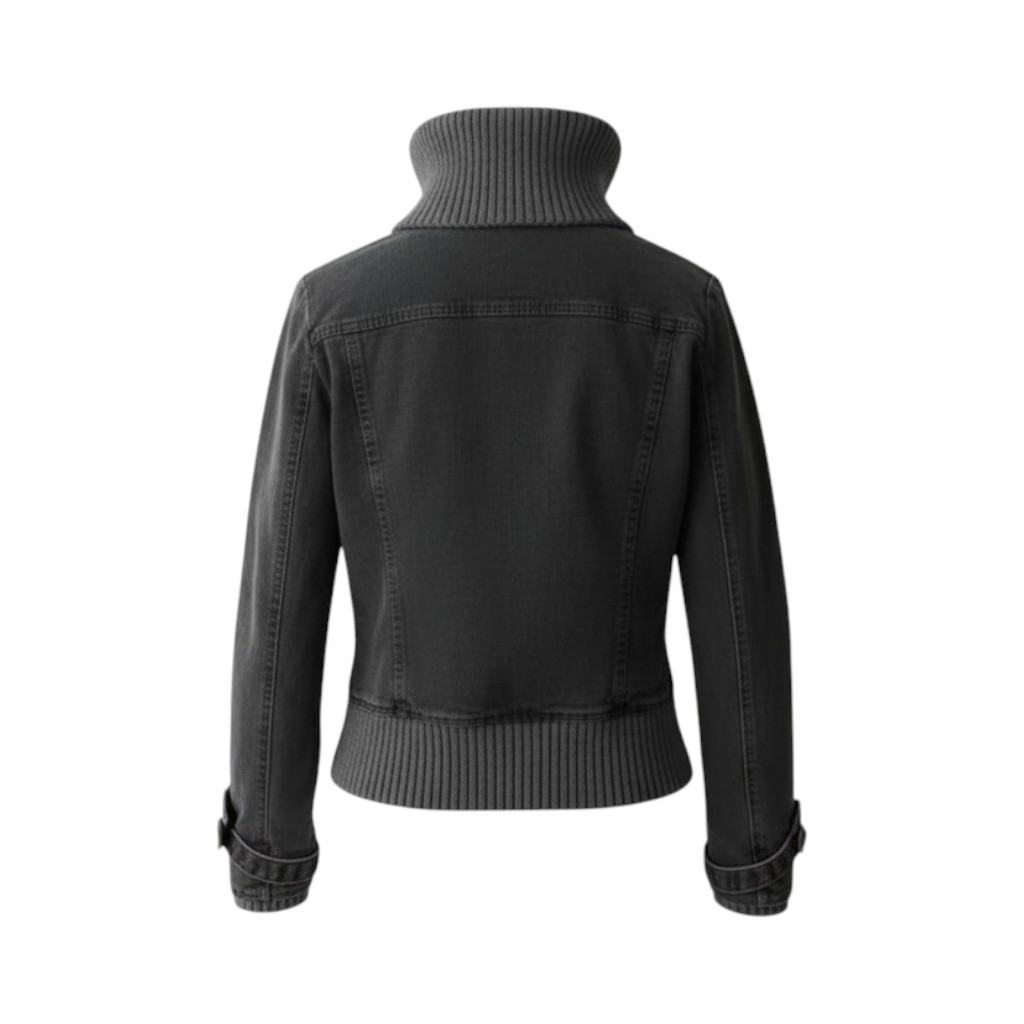 Ribbed Collar Cargo Jacket